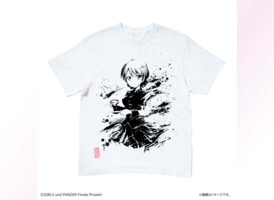 墨絵イラストＴシャツ【ダージリン】
