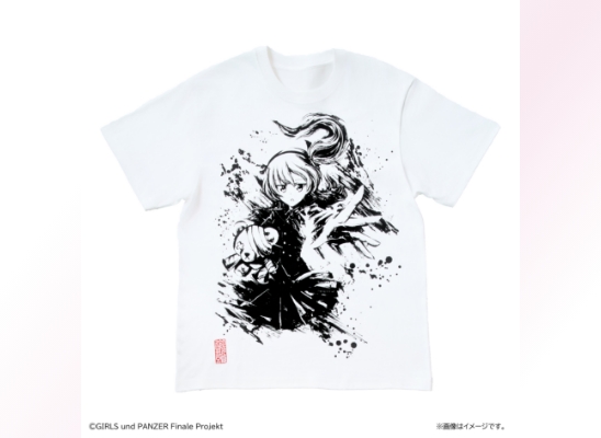 墨絵イラストＴシャツ【島田愛里寿】 