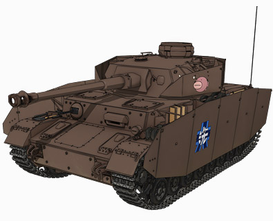 好評お得ガルパン　4号戦車D型 ロボット