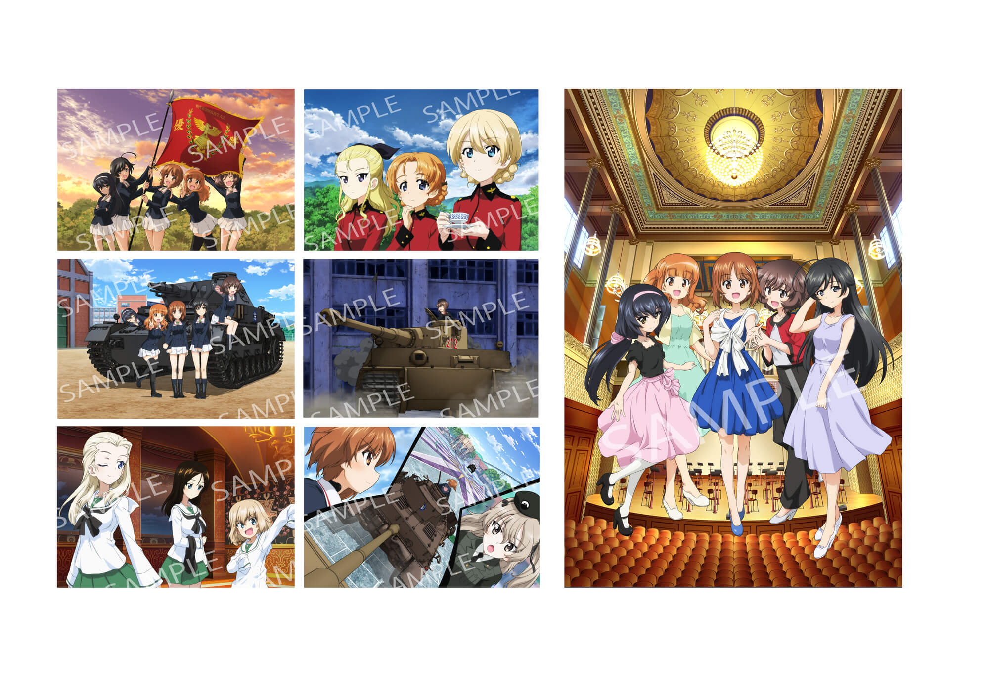 11）ポストカード全部セット｜ガールズ＆パンツァー最終章 公式サイト